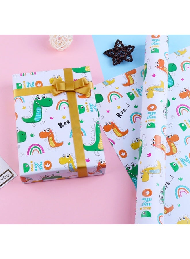 SRLIWHITE 6PCS Animal Pattern Gift Wrapping Paper Set, Multi-Color Decorative Wrap for Birthday, Holiday, Party, Wedding and Baby Shower Gifts - Image 4